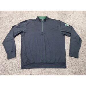 HL Sport Pullover Mens M Micro-Geometric Land Rover Jaguar Houston-Central Golf